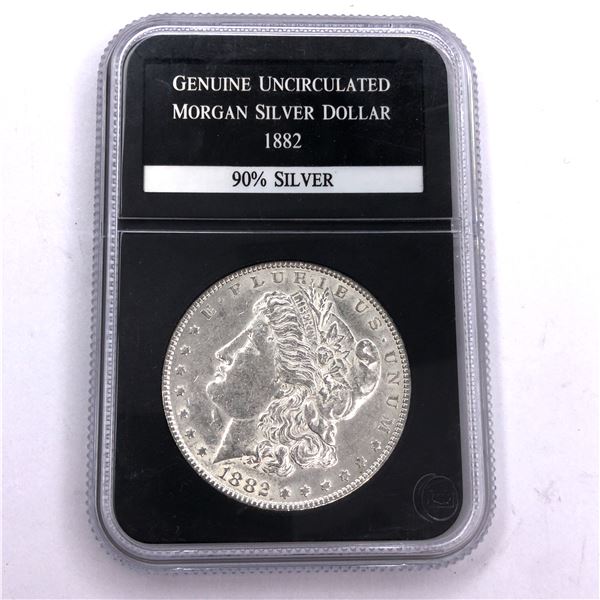 1882 P Morgan Silver Dollar Genuine Uncirculated
