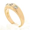 Image 9 : Mens Antique Victorian 14K Gold 0.80 ctw European Diamond 3 Stone Gypsy Band Rin