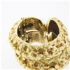 Image 6 : Vintage 18K Yellow Gold Nugget Textured Finish Hoop Huggie Clip On Earrings