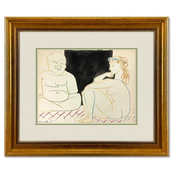 La Comedie Humaine 27.1.54-I by Picasso (1881-1973)