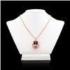 Image 3 : 29.25 ctw Morganite and 1.96 ctw Diamond 14K Rose Gold Pendant