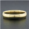 Image 2 : NEW Mens Classic 14K Yellow Gold 4.9mm Plain Dome Polished Wedding Band Ring