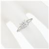 Image 3 : Vintage 14k White Gold 0.32 ctw Illusion Prong Diamond Solitaire Engagement Ring