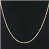 Image 3 : Vintage Unisex 18k Solid Two Tone Gold 18" 3.3mm Rope Chain Necklace