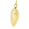 Image 5 : 14K Yellow Gold Polished Puffed Large Heart Pendant w/ 20 Cable Chain Necklace