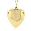 Image 6 : 14K Yellow Gold Polished Puffed Large Heart Pendant w/ 20 Cable Chain Necklace