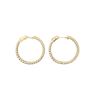 Image 3 : 1.80 ctw Diamond Hoop Earrings - 14KT Yellow Gold