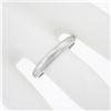 Image 3 : NEW Mens Classic 14K White Gold 3.3mm Plain Dome Polished Wedding Band Ring