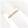 Image 3 : 1941 Antique 14k TT Gold Floral Work w/ Milgrain Sides Eternity Stack Band Ring