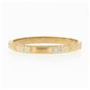 Image 4 : 1941 Antique 14k TT Gold Floral Work w/ Milgrain Sides Eternity Stack Band Ring