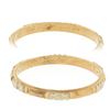 Image 7 : 1941 Antique 14k TT Gold Floral Work w/ Milgrain Sides Eternity Stack Band Ring