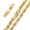 Image 4 : Classic 14K Yellow Gold 20 5.7mm Thick Solid Polished Rope Link Chain Necklace