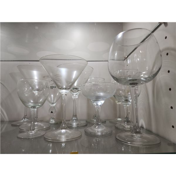 Martini & Wine Glasses