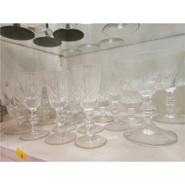 Pin Wheel Crystal Glass Ware