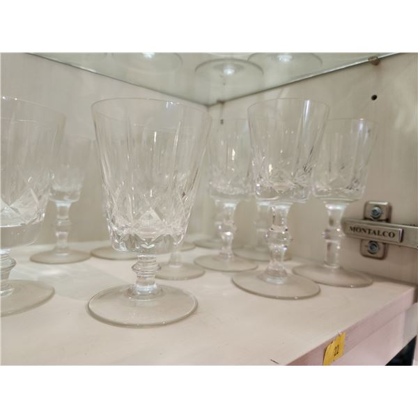 Pin Wheel Crystal Glass Ware