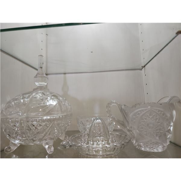 Pin Wheel Crystal Glass Ware