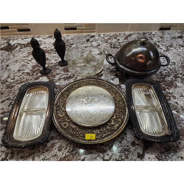 Silver Plated Serving Set