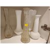 Image 1 : Milk Glass Flower Vase Collection