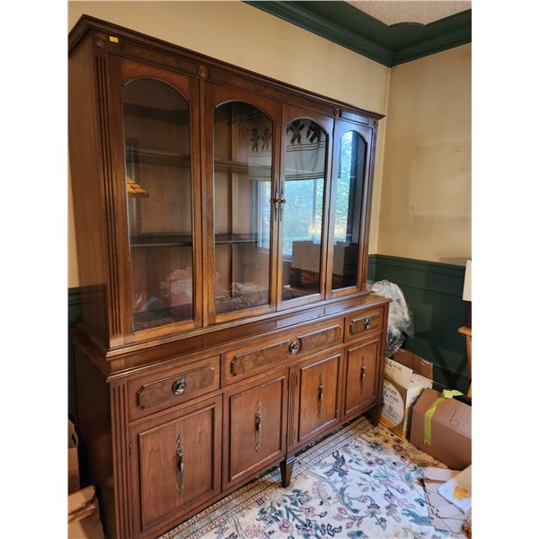 Gibbard Furniture Art Deco Style China Cabinet (71" H x 62" L x 20"D)