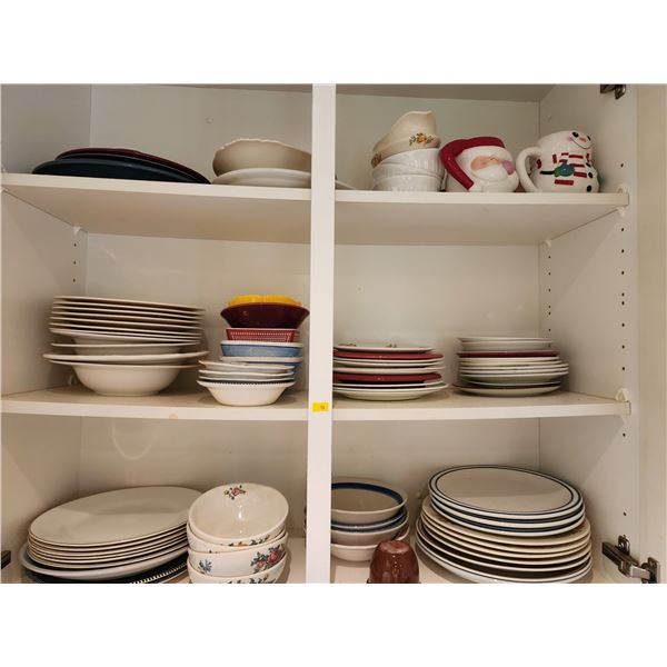 Assortment of Dishes (as pictured)