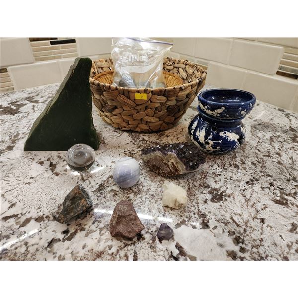 Crystal Collection with Basket