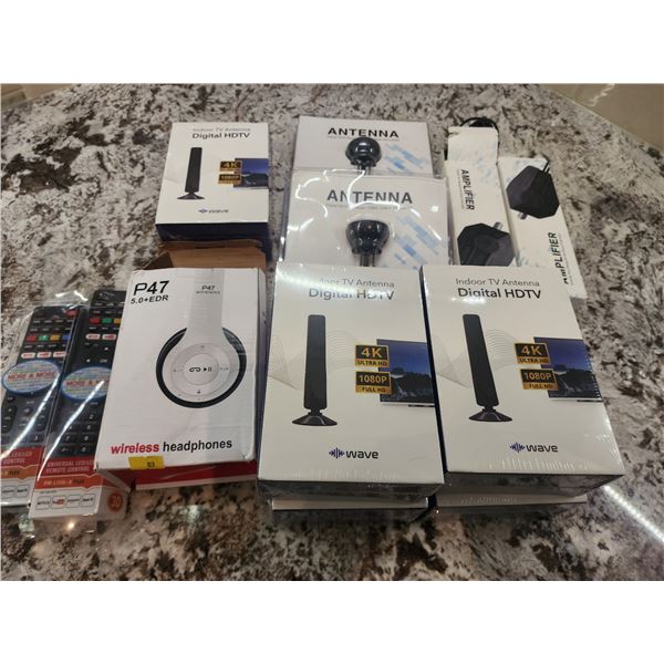 Universal Remote Controls, Wireless Headphones, Antennas
