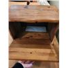 Image 4 : Wood Side Table & Chair & Bread Box