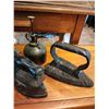 Image 3 : Antique Iron, Scale & Oil Can