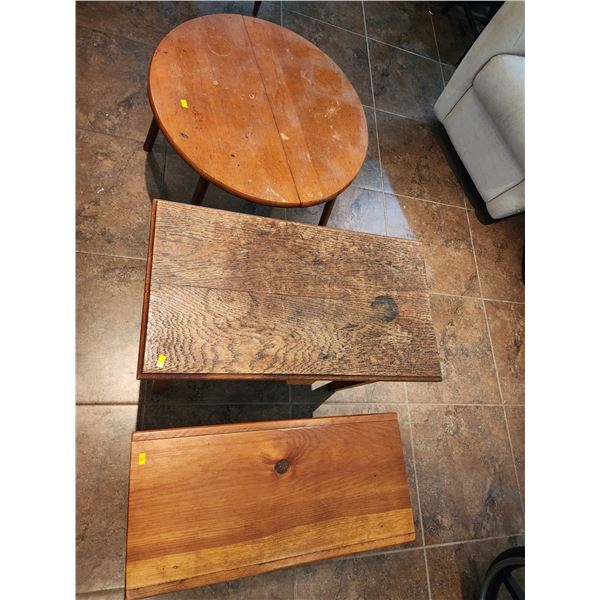 Vintage Wood Side Table Collection