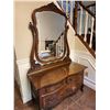 Image 1 : Antique Victorian Oak Vanity (77" H x 47" L x 20" D)