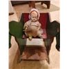 Image 5 : Antique Wooden Horse Rocking Chair with Antique Doll