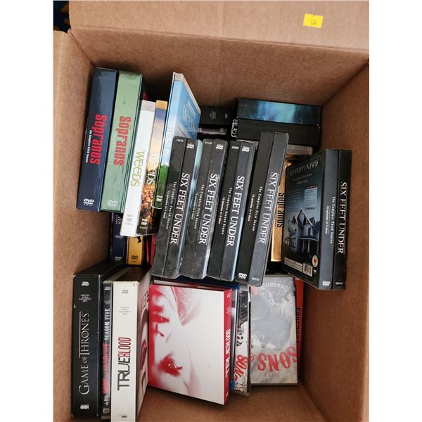 Box of Assorted DVD's (Six Feet Under, Desperate Housewives, Sopranos, and more!)