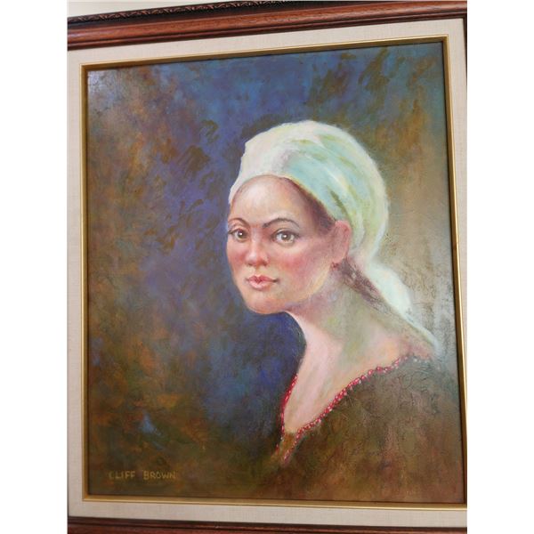 Oil on MDF Board "Willow" by Cliff Brown (30 L, 27W)