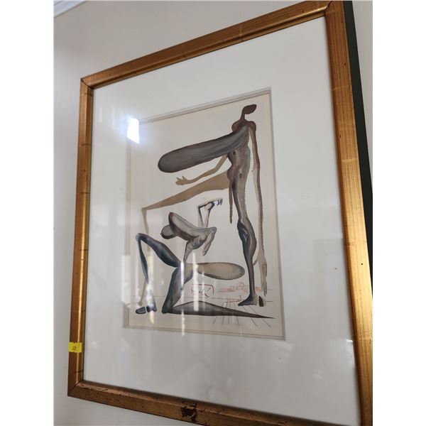 Salvador Dali Original Print (18"L, 15"W)