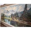 Image 2 : Original Artwork of Mountain Scene by Stolberg (56"W, 32"L)