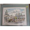 Image 4 : Numbered Pen Print of Kingston, ON Market (51/ 200) by A.R. Cooke (19"W, 15"L)