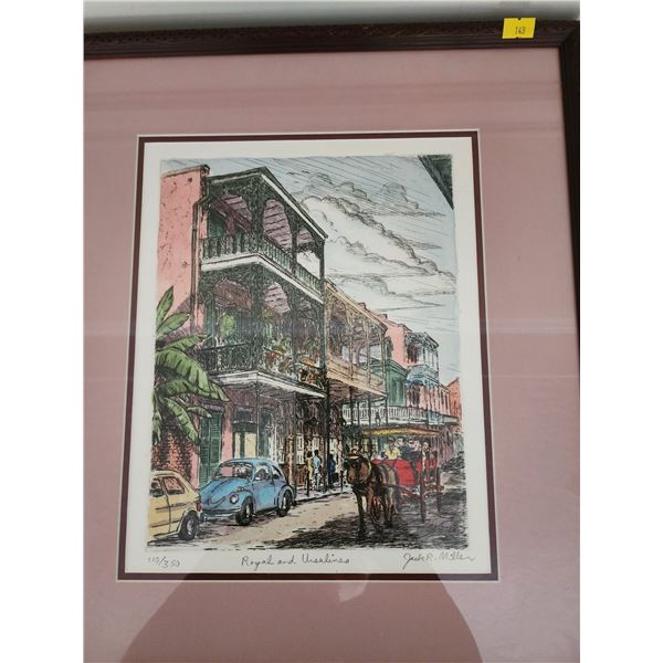 Numbered Print "Royal and Ursulines" (110/ 350) by Jack R. Miller