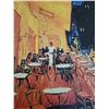 Image 2 : Print on Canvas Van Gogh "Cafe terrace at Night" Reproduction (18"L, 13"W)