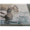Image 2 : Janice Keirstead Watercolor of 2 Ducks Framed in Glass (23"W, 18"L)