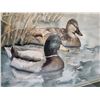 Image 3 : Janice Keirstead Watercolor of 2 Ducks Framed in Glass (23"W, 18"L)