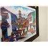 Image 3 : Puerto Vallarta Drawing Framed in Glass (16"W, 13"L)