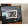 Image 1 : Numbered Print (83/ 300) Framed in Glass "Satchmo Number 2" by Sage (12"W, 10"L)
