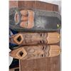 Image 1 : Set of 3 Wooden Masks (20"L) and Bowl