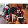 Image 2 : Assorted Christmas Decorations (2 Cloth snowmen, Wreath, Various Ornaments)