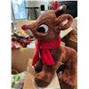 Image 3 : Assorted Christmas Decorations (Lights, Plush Rudolph)