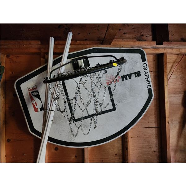 Basketball Backboard and Volleyball Net