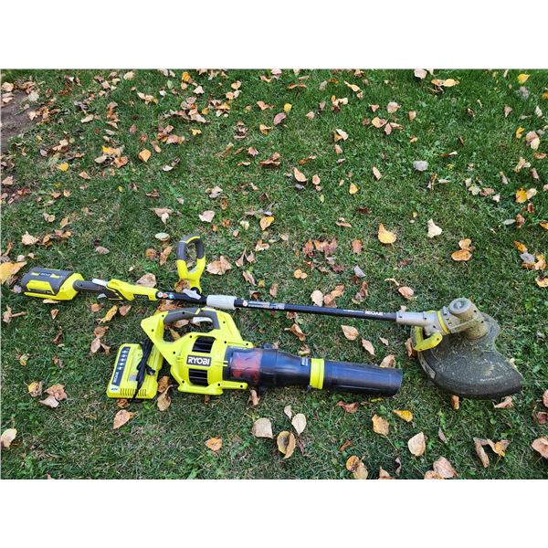 Ryobi Weed Wacker and Leaf Blower
