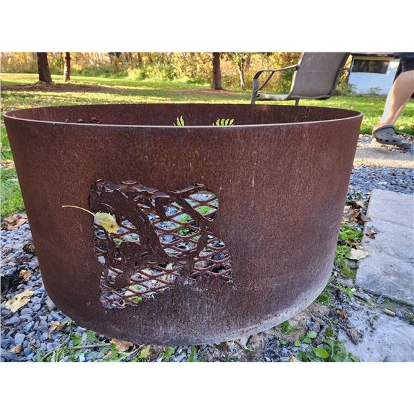 Decorative Cast-Iron Fire-Pit Enclosure