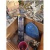 Image 6 : Assorted Garden Decor (Birdbath, Planter, Bird Feeders)