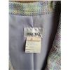 Image 2 : Pastel Tweed Hiroko Skirt and Blazer Matching Set  Size 16 (Small Fit)